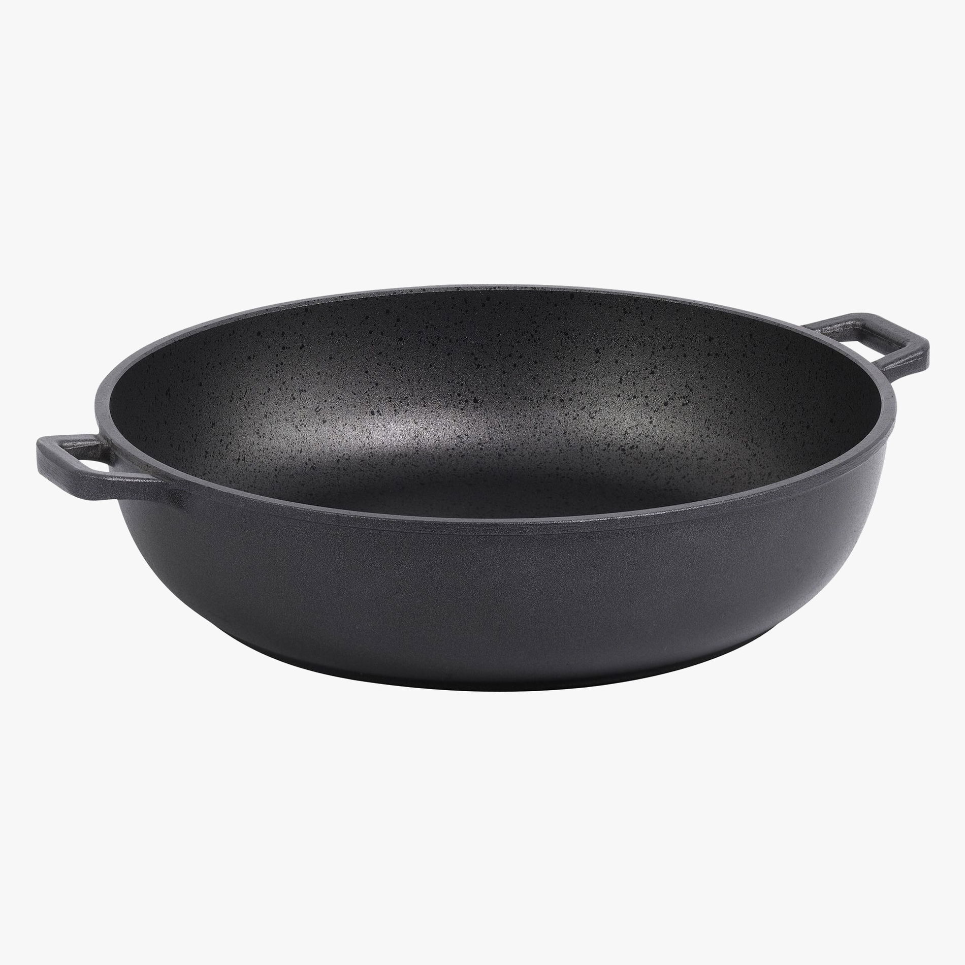 DE BUYER Choc Extreme głęboka z rączkami 20 cm czarna - patelnia nieprzywierająca DE BUYER Choc Extreme głęboka z rączkami 20 cm czarna - patelnia nieprzywierająca
