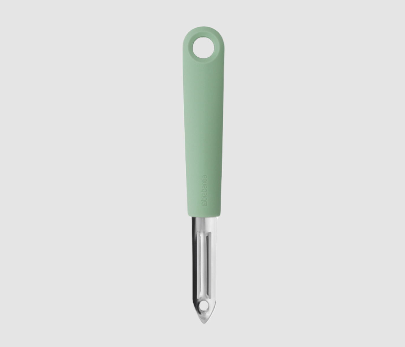 BRABANTIA Tasty Plus 17,6 cm miętowa - obieraczka / obierak do warzyw i owoców z zesterem BRABANTIA Tasty Plus 17,6 cm miętowa - obieraczka / obierak do warzyw i owoców z zesterem
