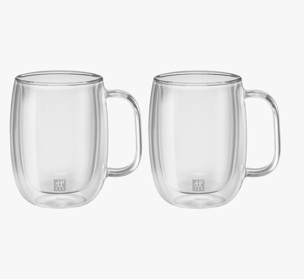 ZWILLING Sorrento 355 ml 2 szt. - szklanki do kawy i herbaty termiczne z podwójnymi ściankami szklane