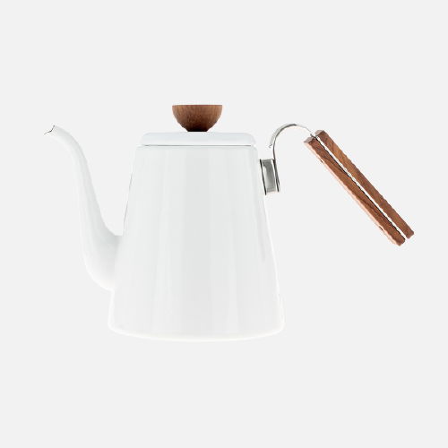 HARIO Bona Coffee Enamel Drip Kettle 0,8 l biały - czajnik emaliowany HARIO Bona Coffee Enamel Drip Kettle 0,8 l biały - czajnik emaliowany