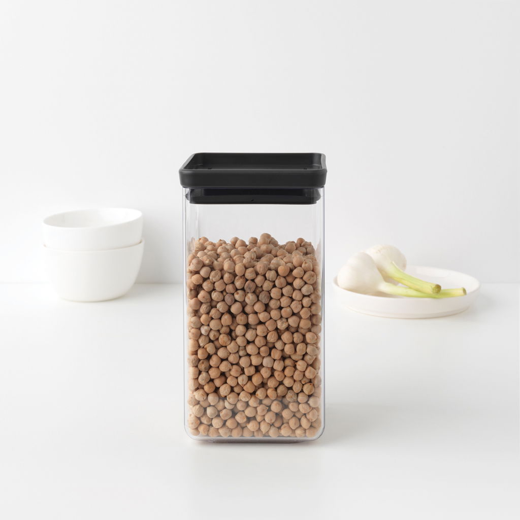 BRABANTIA Tasty 1,6 l czarny - pojemnik na żywność BRABANTIA Tasty 1,6 l czarny - pojemnik na żywność