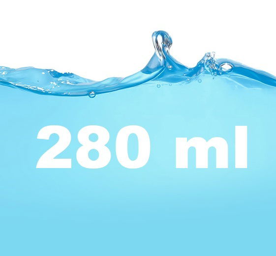 Duża pojemność - 280 ml Duża pojemność - 280 ml