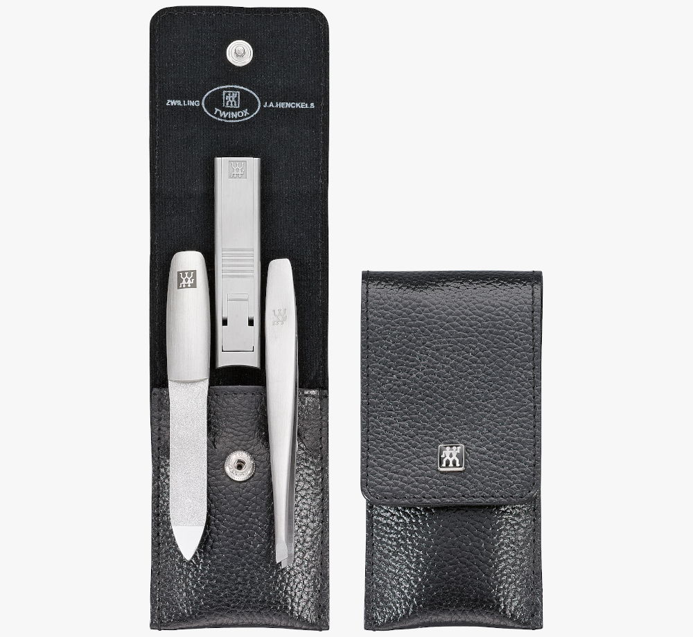 ZWILLING Twinox 4 el. czarny - zestaw do paznokci ze stali nierdzewnej w etui ZWILLING Twinox 4 el. czarny - zestaw do paznokci ze stali nierdzewnej w etui