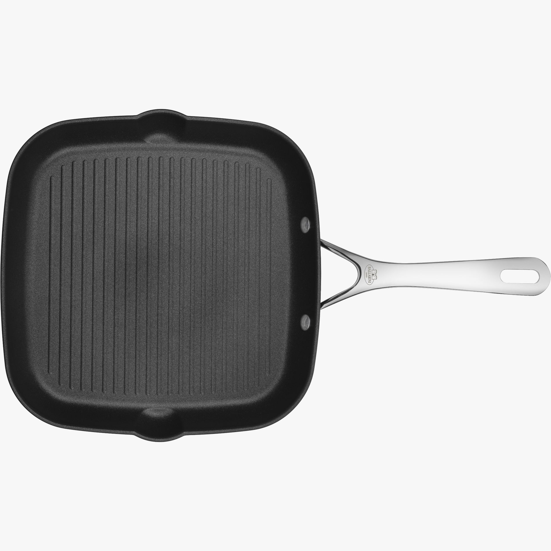 BALLARINI Alba 28 x 28 cm czarna - patelnia tytanowa grillowa