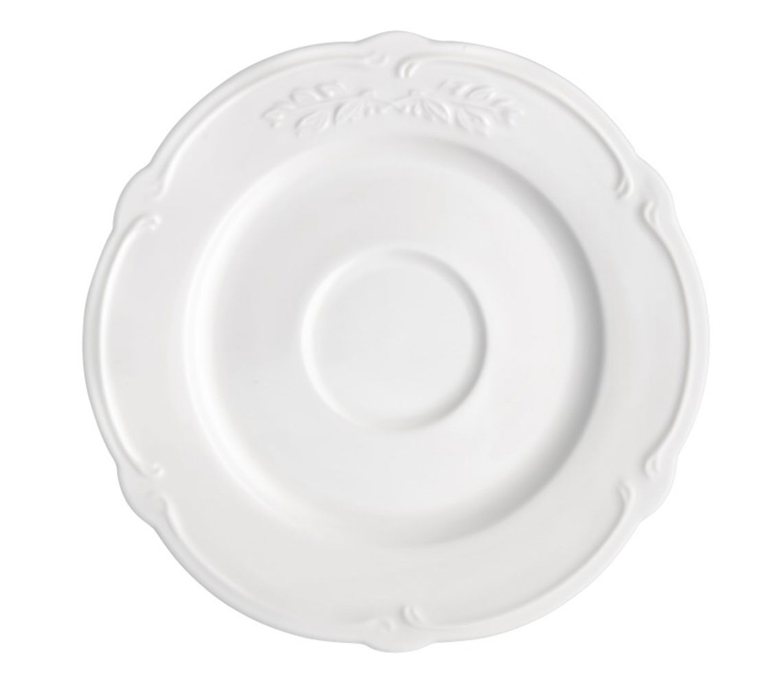 AMBITION Salsa 16,5 cm biały - talerzyk / spodek porcelanowy AMBITION Salsa 16,5 cm biały - talerzyk / spodek porcelanowy