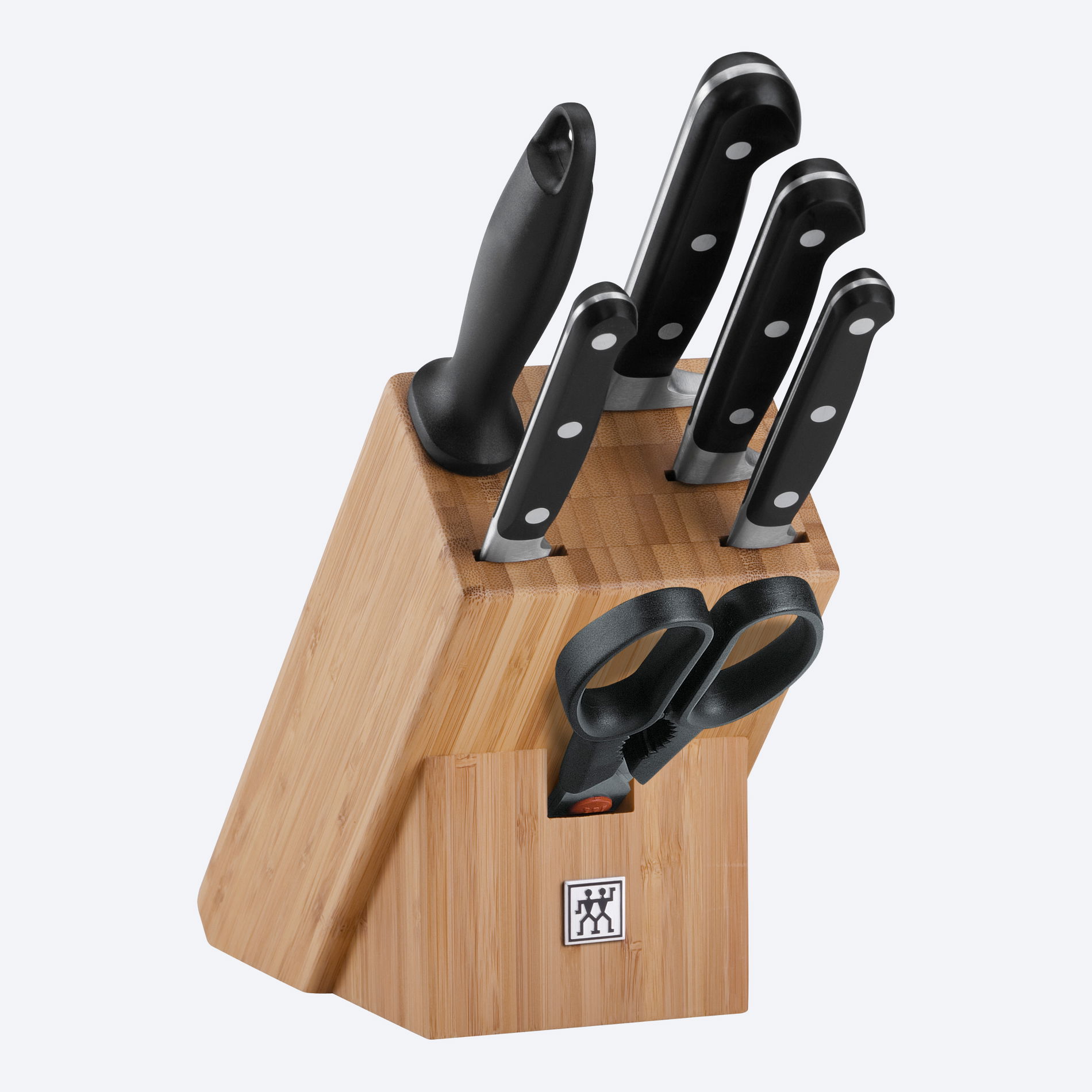 ZWILLING Professional S 7 el. czarny - noże kuchenne ze stali nierdzewnej w bloku z ostrzałką i nożyczkami ZWILLING Professional S 7 el. czarny - noże kuchenne ze stali nierdzewnej w bloku z ostrzałką i nożyczkami
