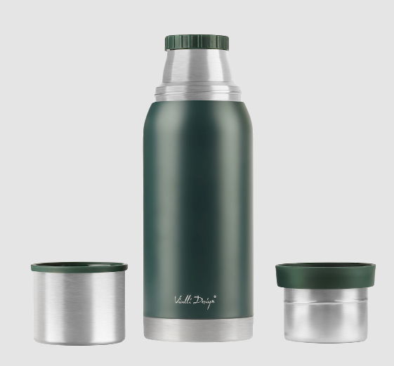 VIALLI DESIGN Fuori 1 l ciemnozielony - termos próżniowy do kawy i herbaty ze stali nierdzewnej VIALLI DESIGN Fuori 1 l ciemnozielony - termos próżniowy do kawy i herbaty ze stali nierdzewnej