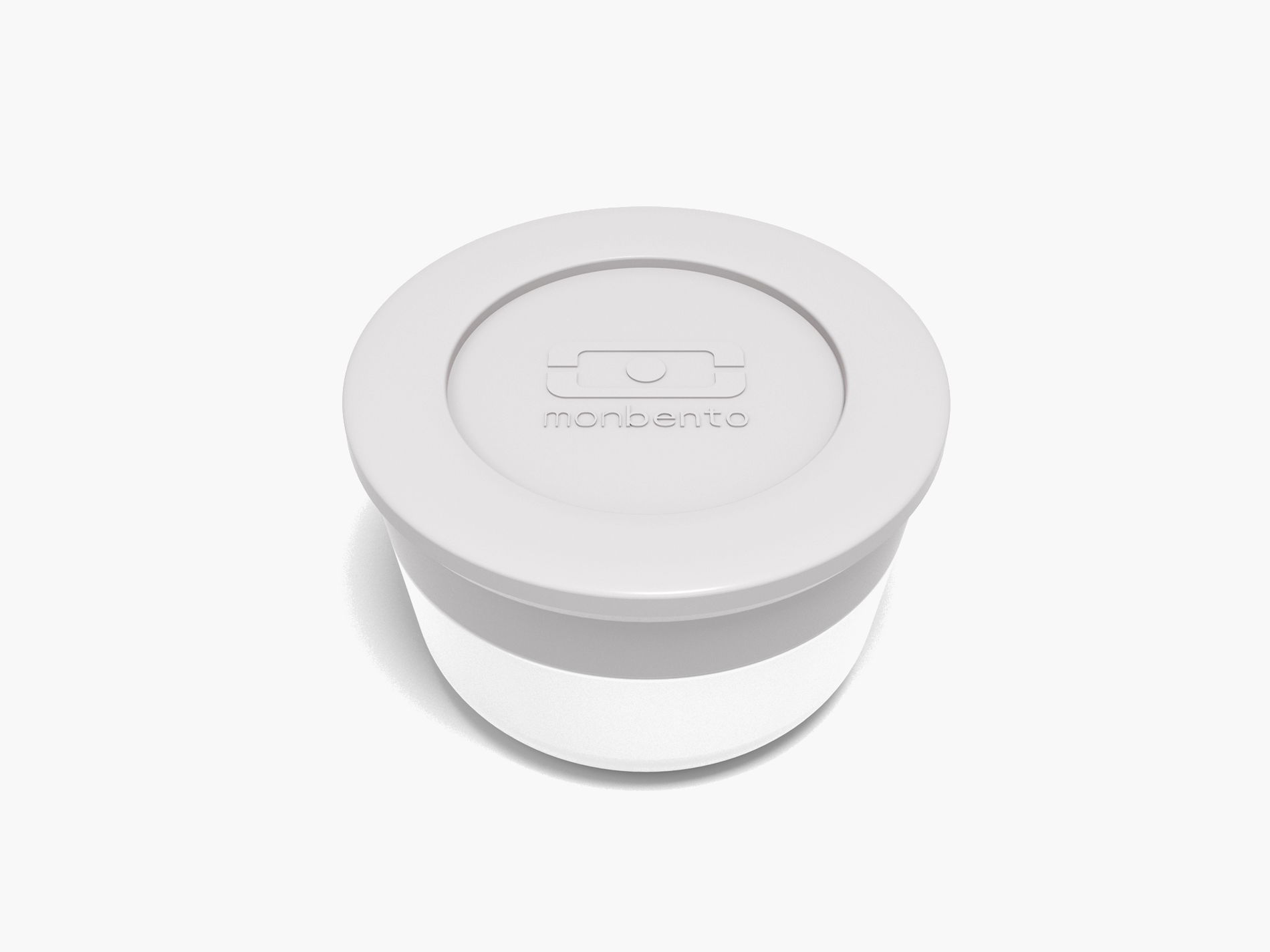 MONBENTO Temple M Grey Coton 28 ml szary - pojemnik na sos plastikowy MONBENTO Temple M Grey Coton 28 ml szary - pojemnik na sos plastikowy