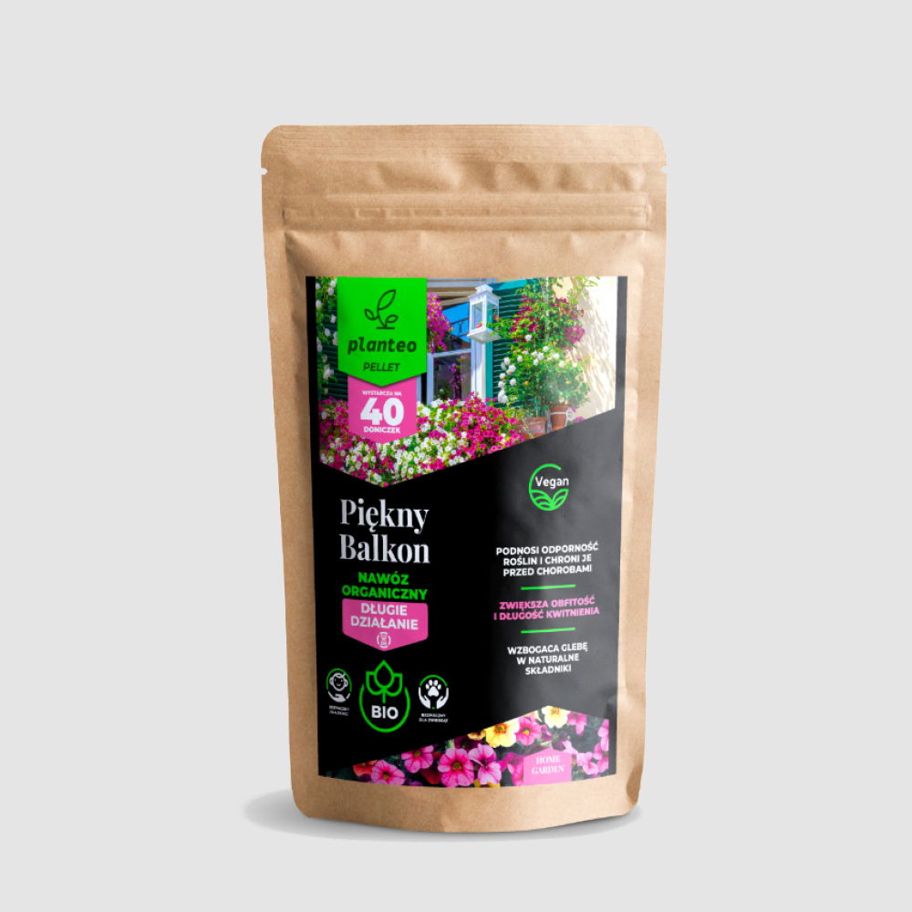 Nawóz naturalny organiczny pellet PLANTEO PIĘKNY BALKON 1 kg