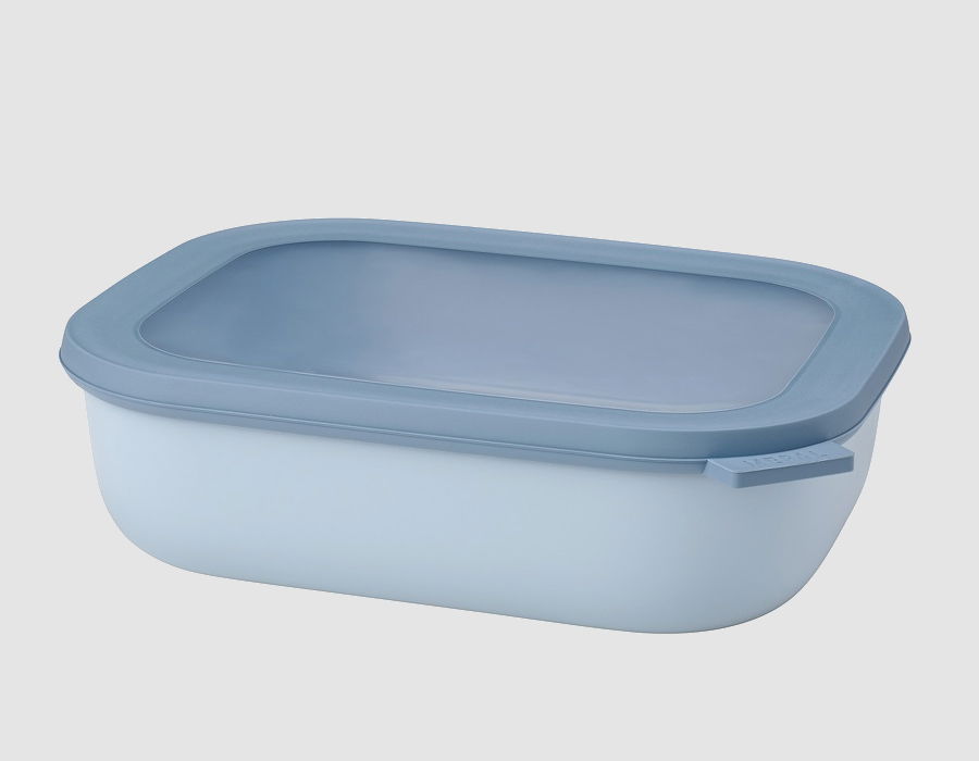 MEPAL Cirqula Oblong Nordic Blue 2 l niebieska - miska kuchenna plastikowa z pokrywką MEPAL Cirqula Oblong Nordic Blue 2 l niebieska - miska kuchenna plastikowa z pokrywką