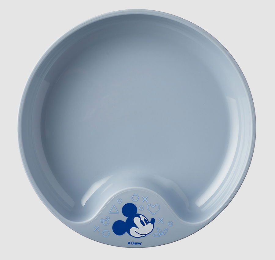 MEPAL Mio Mickey Mouse 17,6 cm niebieski - talerzyk do karmienia dla dzieci płytki plastikowy