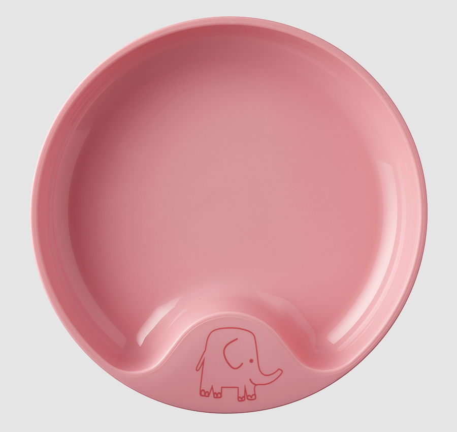 MEPAL Mio Deep Pink 17,6 cm różowy - talerzyk do karmienia dla dzieci płytki plastikowy MEPAL Mio Deep Pink 17,6 cm różowy - talerzyk do karmienia dla dzieci płytki plastikowy