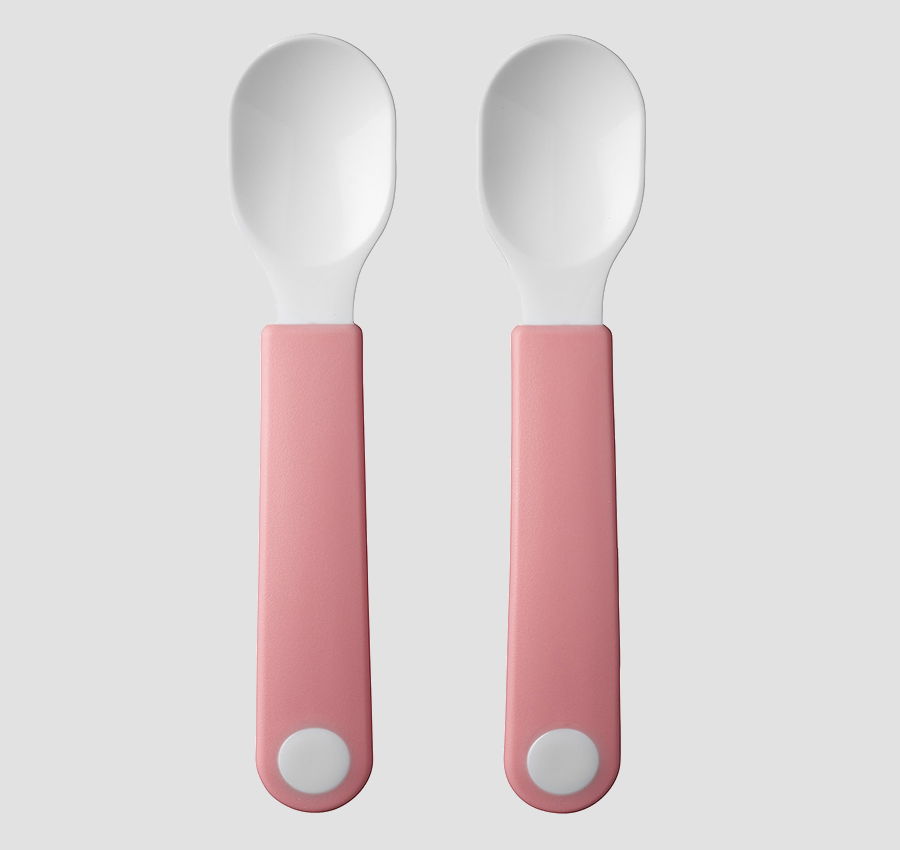 MEPAL Mio Deep Pink 2 szt. różowe - łyżeczki dla dzieci i niemowląt plastikowe MEPAL Mio Deep Pink 2 szt. różowe - łyżeczki dla dzieci i niemowląt plastikowe