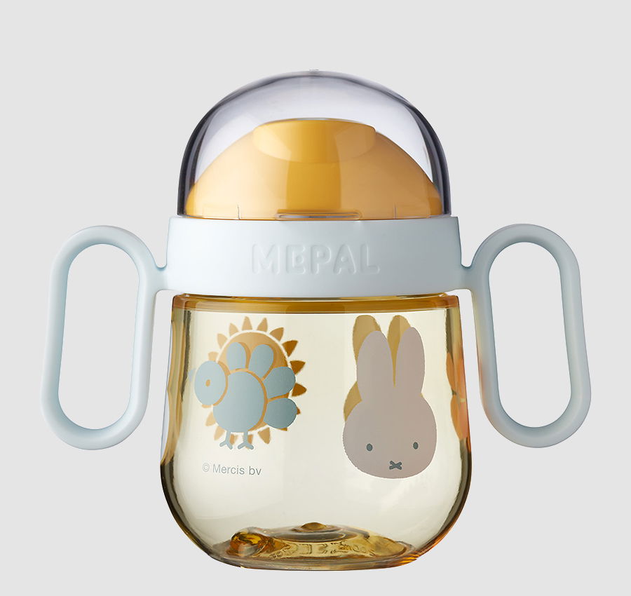 MEPAL Mio Miffy Explore 200 ml żółty - kubek niekapek dla dzieci plastikowy z ustnikiem