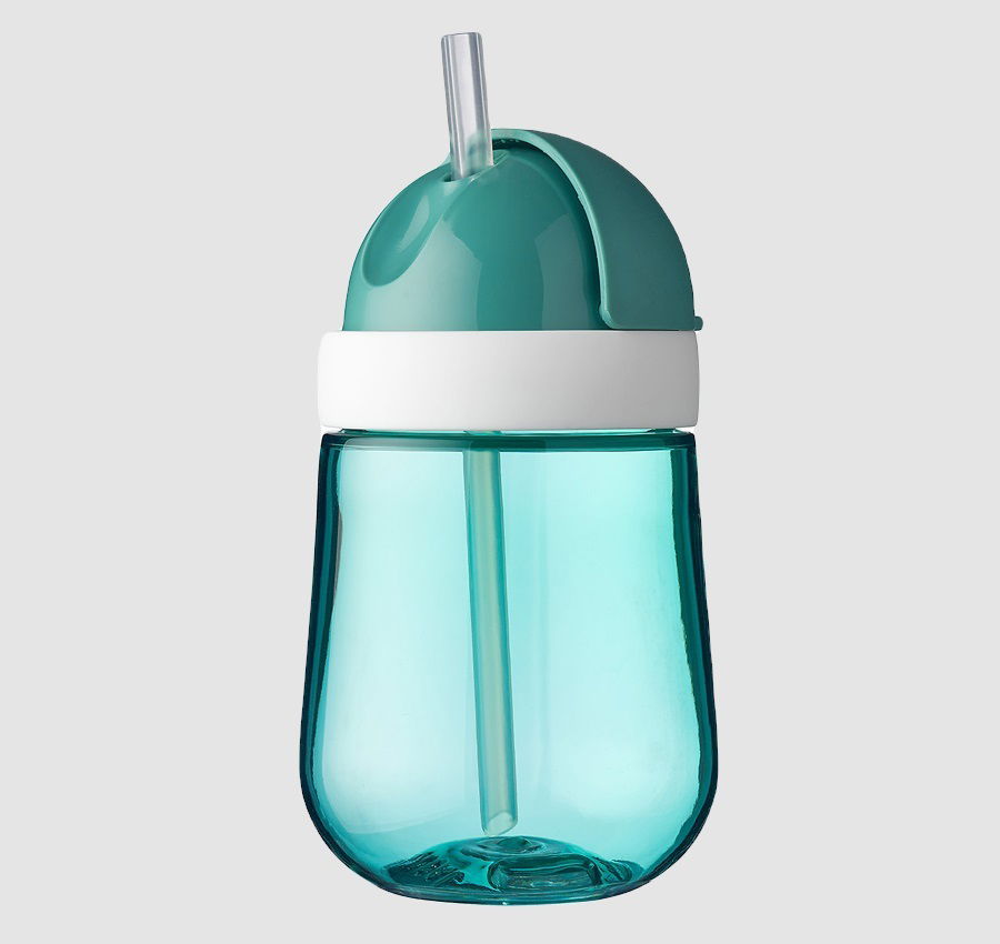 MEPAL Mio Deep Turquoise 300 ml morski - kubek dla dzieci plastikowy ze słomką MEPAL Mio Deep Turquoise 300 ml morski - kubek dla dzieci plastikowy ze słomką