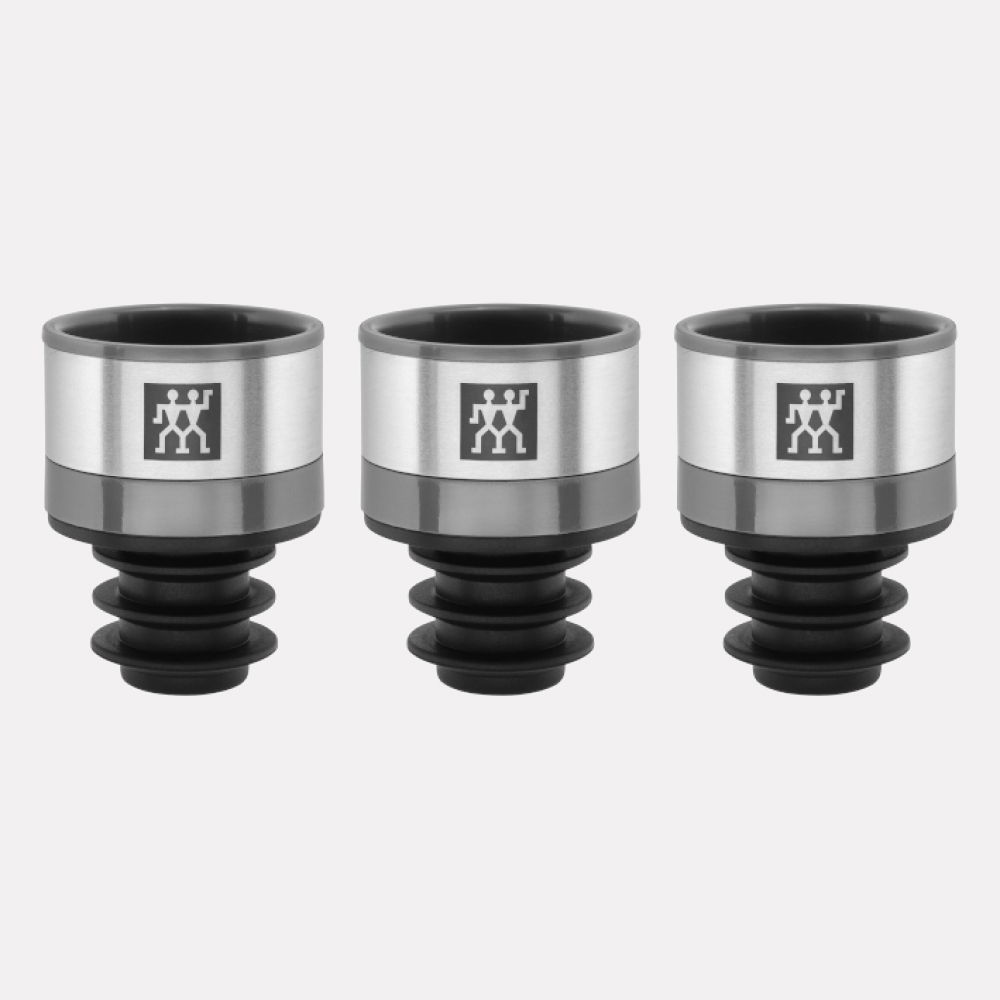 ZWILLING Fresh & Save 3 szt. - korki próżniowe do wina ze stali nierdzewnej ZWILLING Fresh & Save 3 szt. - korki próżniowe do wina ze stali nierdzewnej