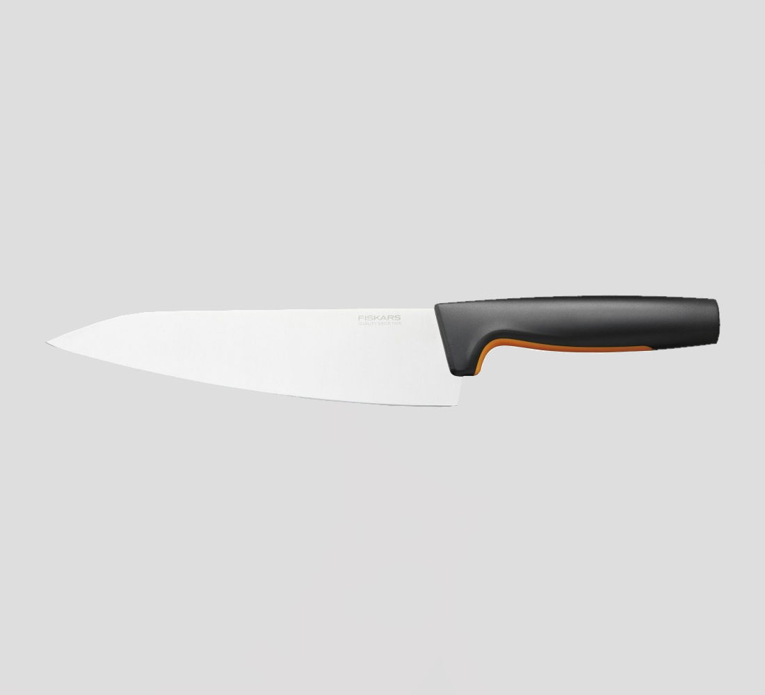 Fiskars Functional Form 20 cm czarny - nóż szefa kuchni ze stali nierdzewnej