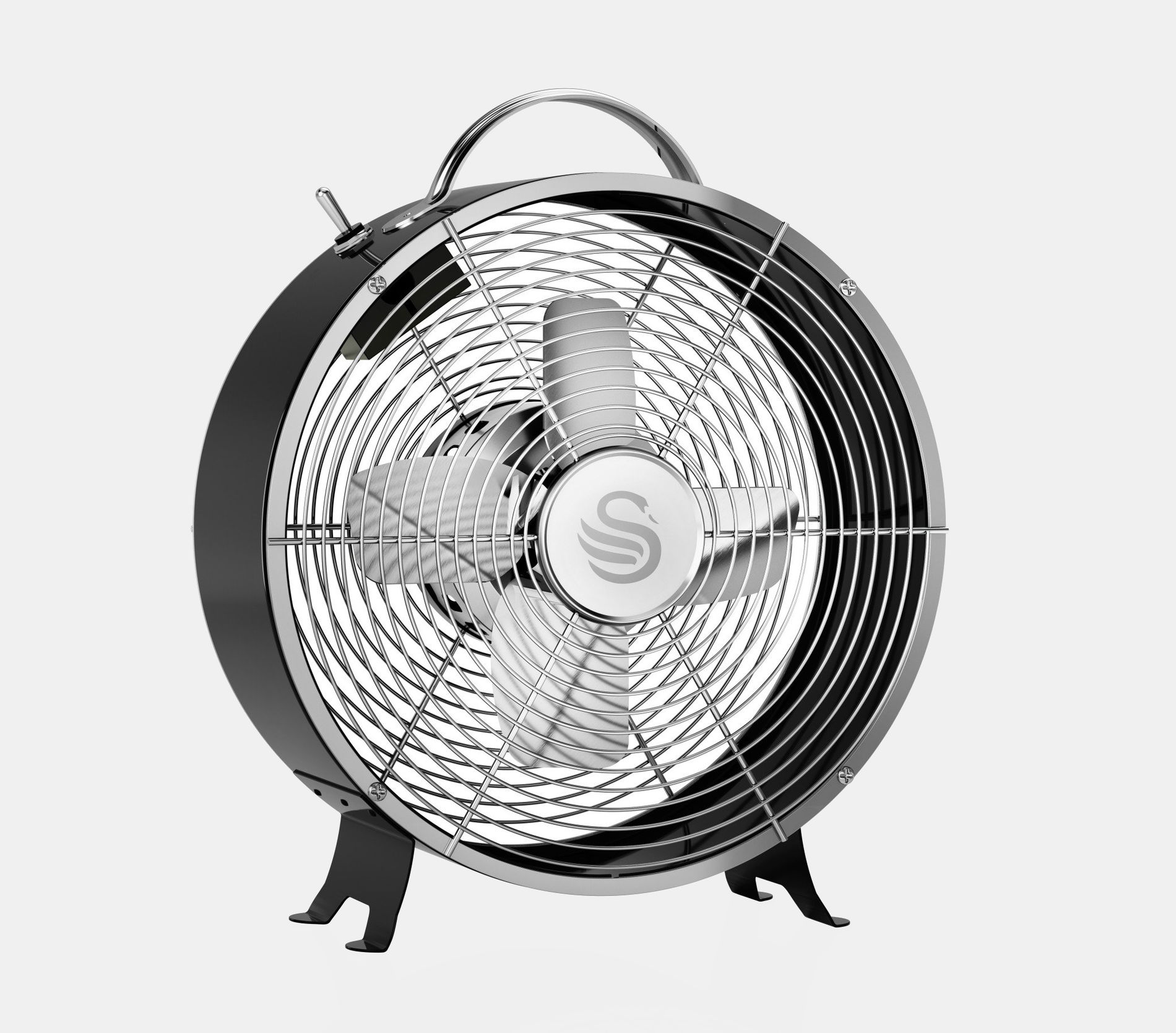 SWAN Retro Range Black SFA12630BN 20 W czarny - wentylator pokojowy biurkowy