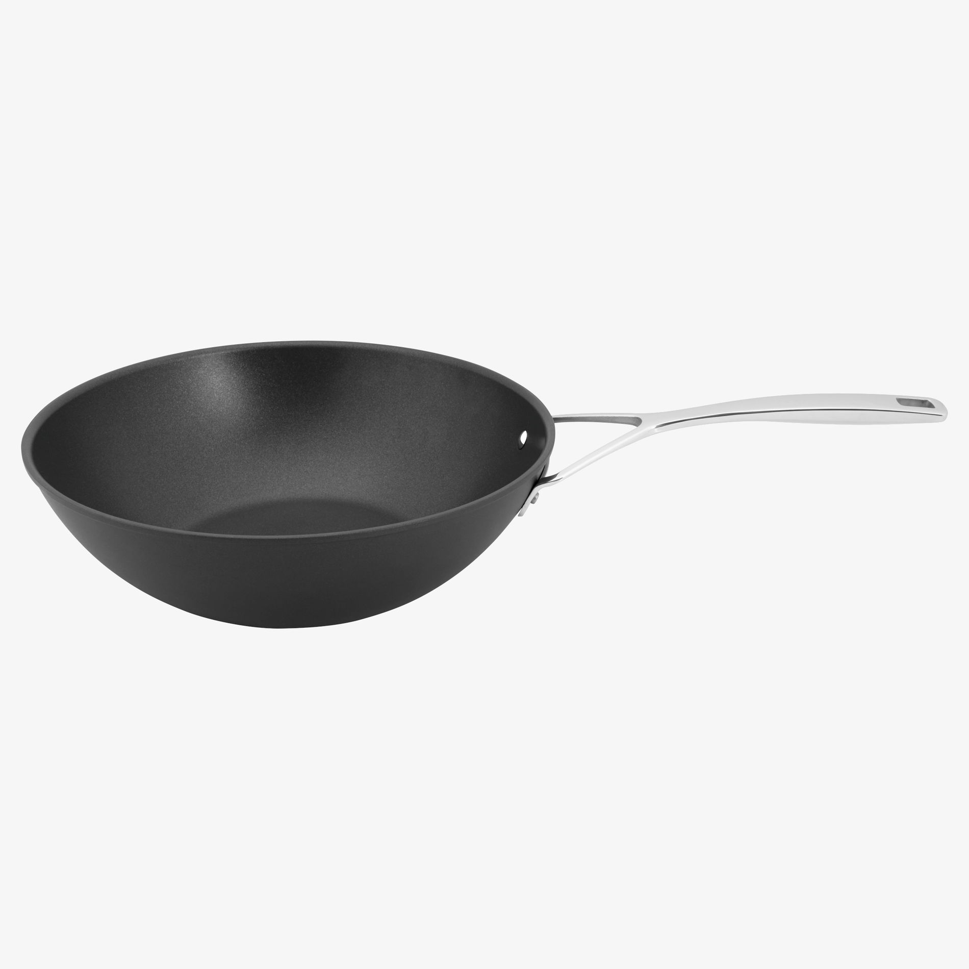 DEMEYERE Alu Pro Wok 30 cm czarna - patelnia / wok tytanowy nieprzywierający