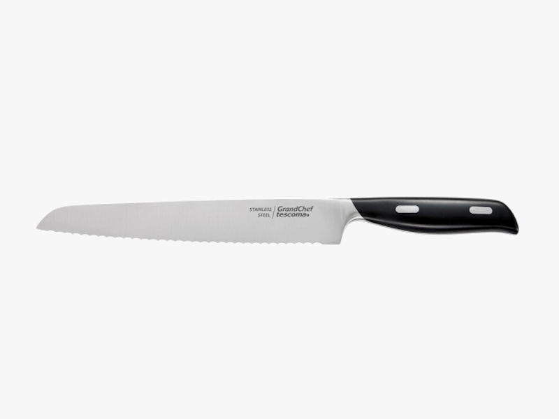 TESCOMA Grand Chef 21 cm czarny - nóż do krojenia chleba i pieczywa ze stali nierdzewnej TESCOMA Grand Chef 21 cm czarny - nóż do krojenia chleba i pieczywa ze stali nierdzewnej
