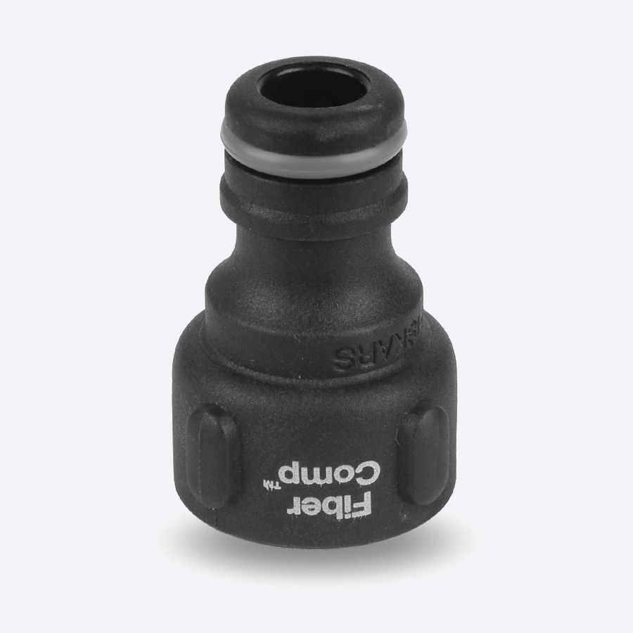 FISKARS Tap Connector 21 mm G1/2&#039;&#039; czarne - przyłącze kranowe