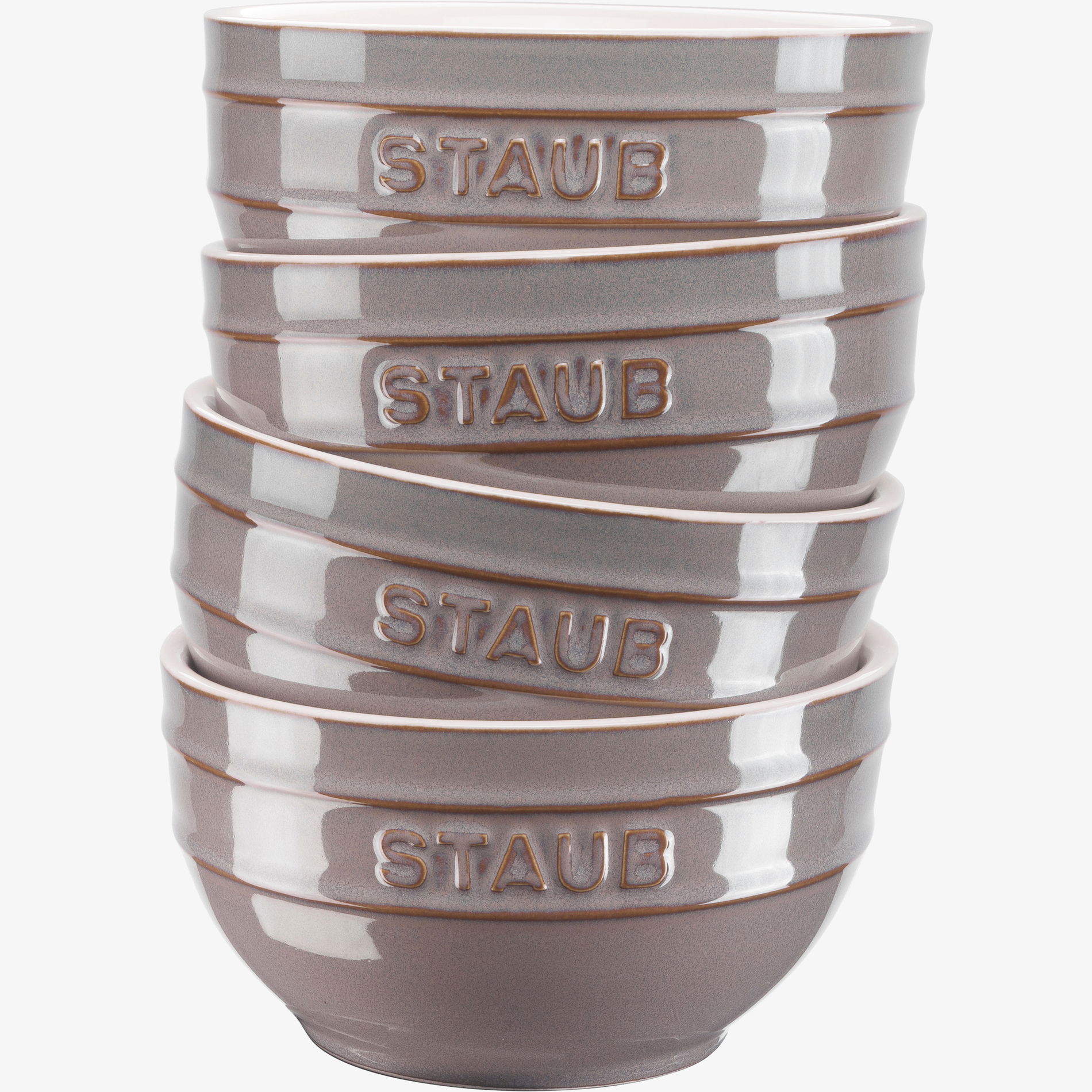 STAUB Serving 0,7 l 4 szt. grafitowe - miski kuchenne ceramiczne