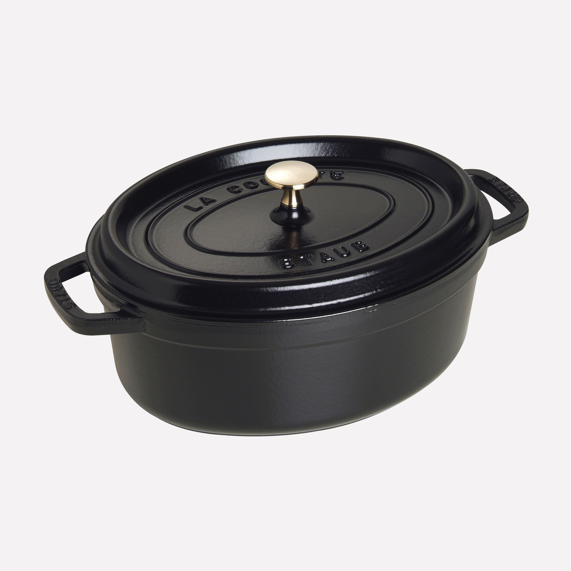 STAUB La Cocotte Oval 4,2 l czarny - garnek żeliwny/brytfanna z pokrywką STAUB La Cocotte Oval 4,2 l czarny - garnek żeliwny/brytfanna z pokrywką