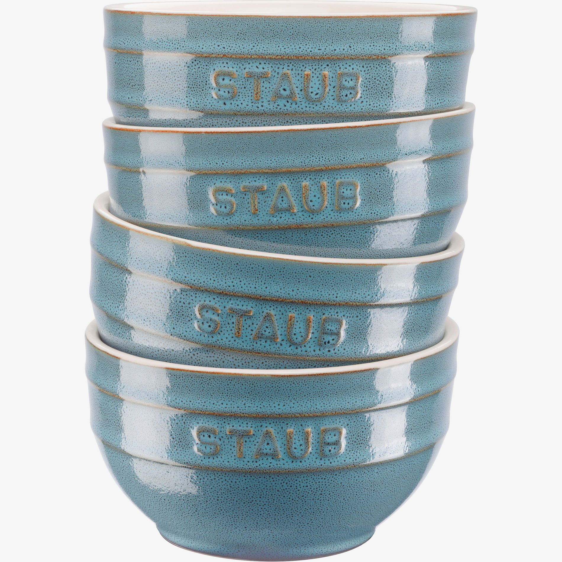 STAUB Serving 0,7 l 4 szt. turkusowe - miski kuchenne ceramiczne STAUB Serving 0,7 l 4 szt. turkusowe - miski kuchenne ceramiczne