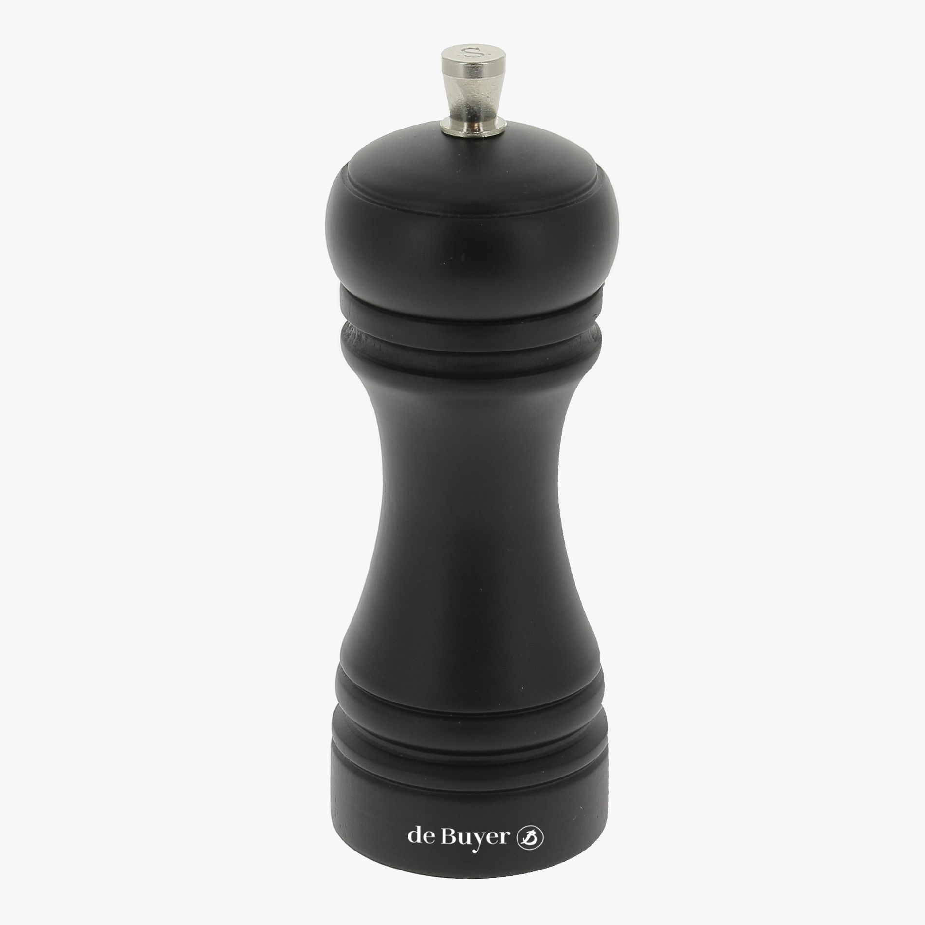 DE BUYER Java 14 cm czarny - młynek do soli drewniany ręczny