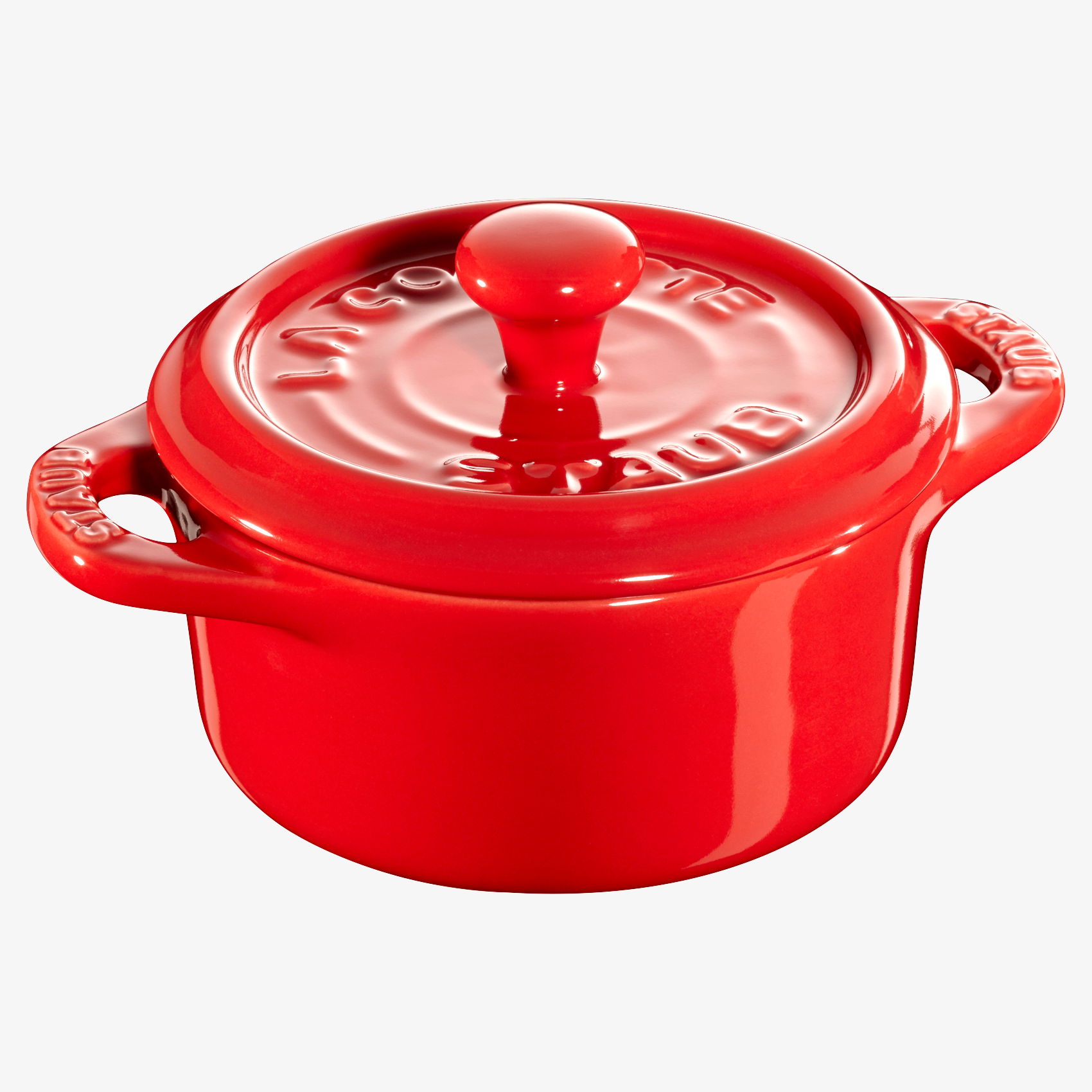 STAUB Gift Giving 200 ml czerwona - kokilka / naczynie do zapiekania żeliwne z pokrywką