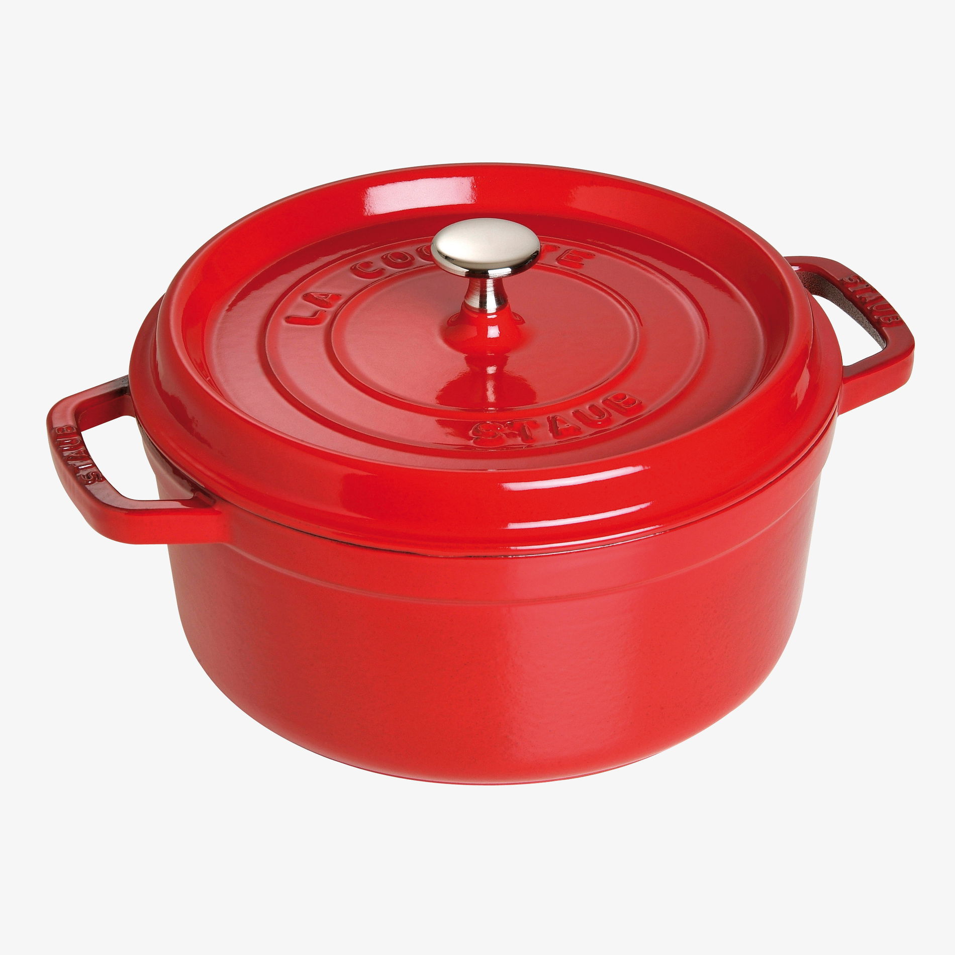STAUB La Cocotte 3,8 l czerwony - garnek żeliwny z pokrywką