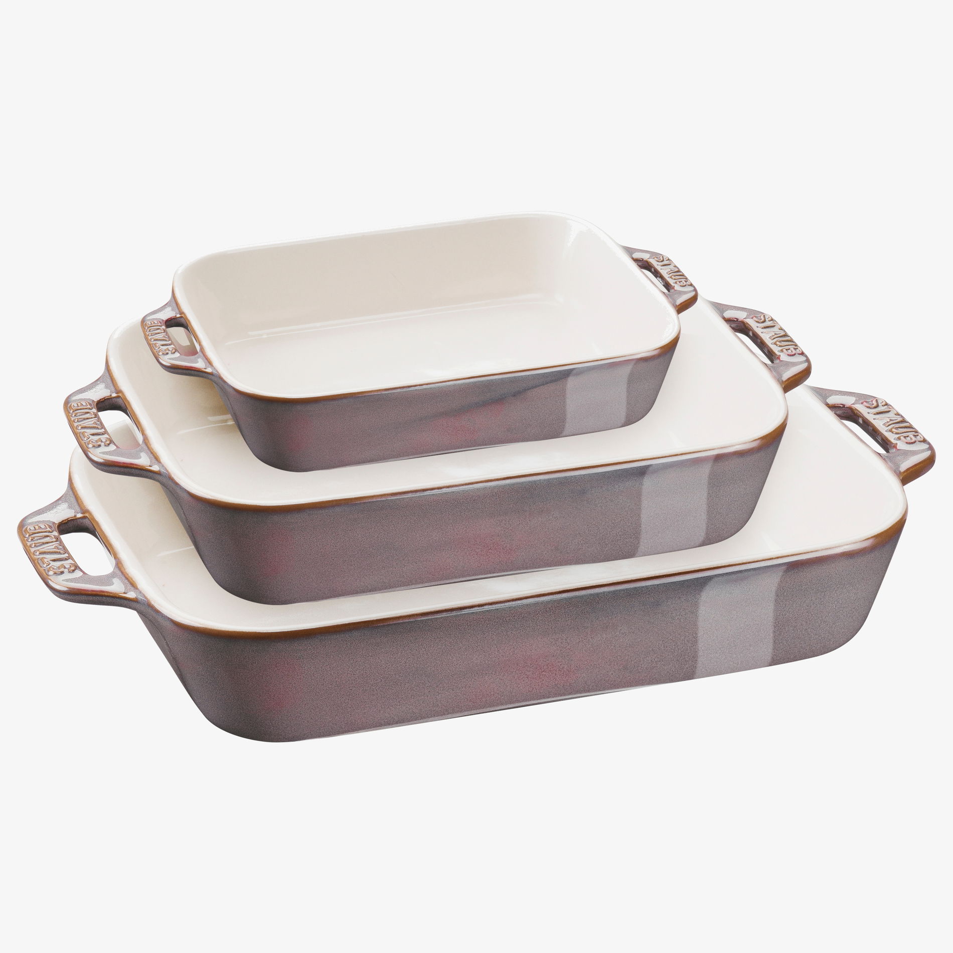 STAUB Cooking 3 szt. taupe - naczynia żaroodporne do zapiekania ceramiczne STAUB Cooking 3 szt. taupe - naczynia żaroodporne do zapiekania ceramiczne