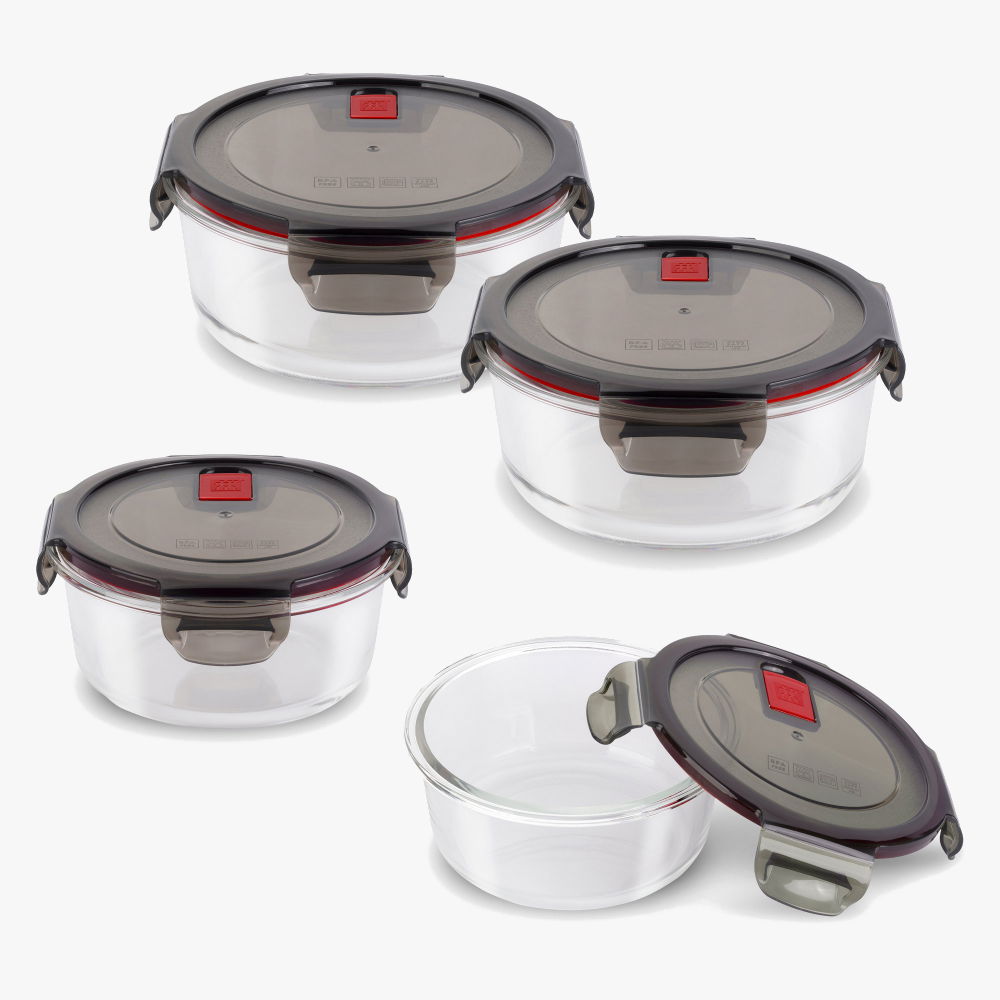 ZWILLING Gusto Ronda 4 szt. - pojemniki na żywność szklane ZWILLING Gusto Ronda 4 szt. - pojemniki na żywność szklane