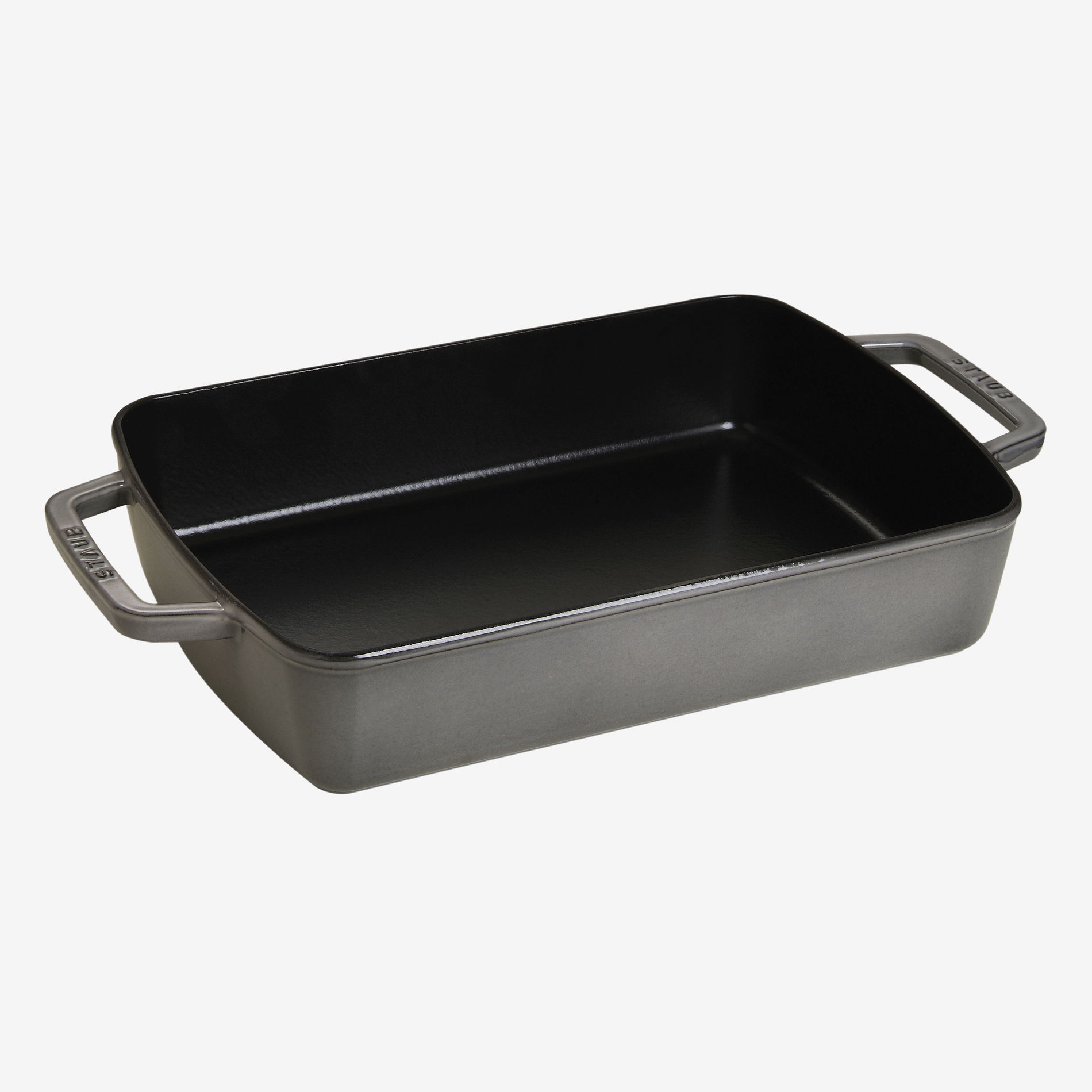 STAUB Rectangular 30 x 20 cm szara - brytfanna żeliwna STAUB Rectangular 30 x 20 cm szara - brytfanna żeliwna
