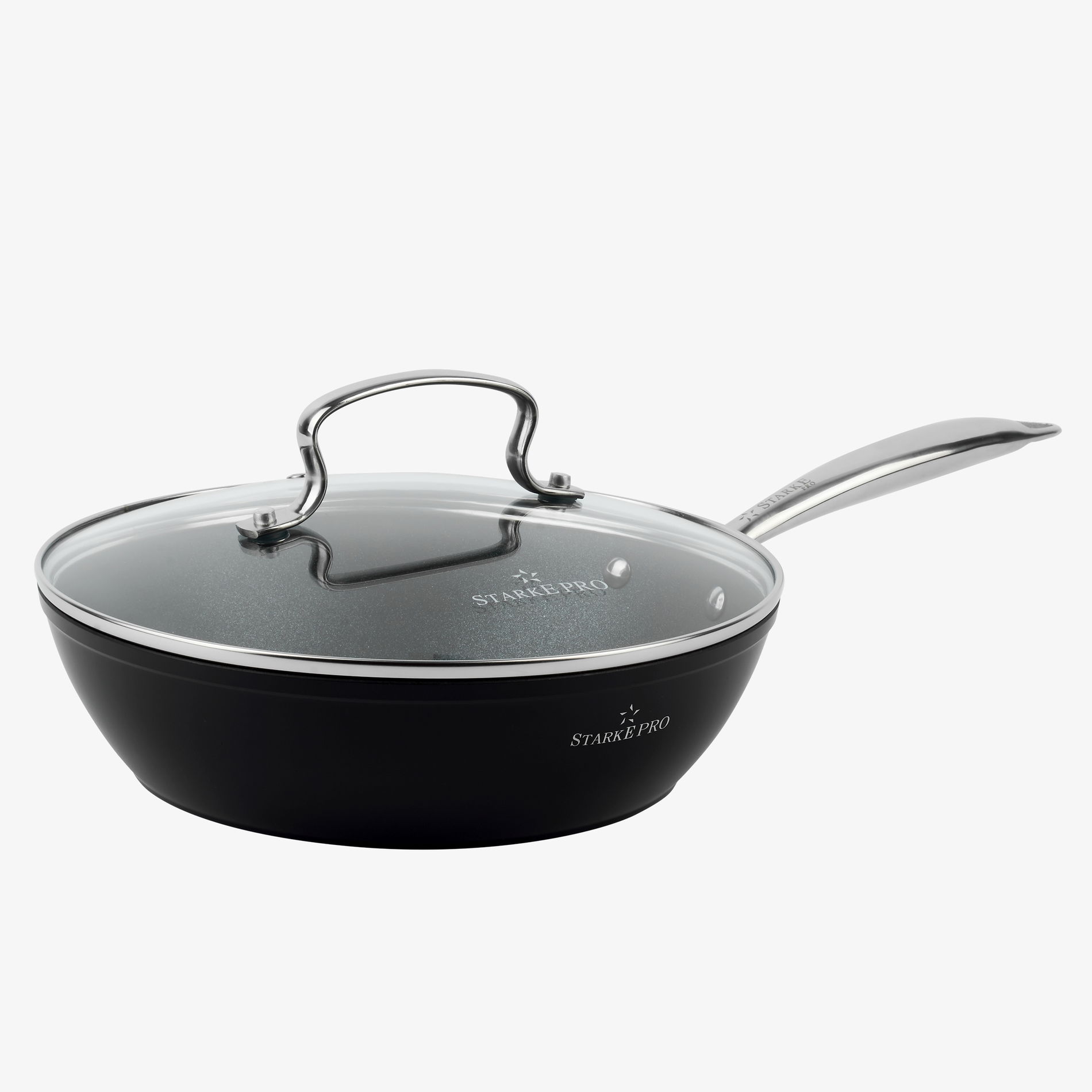 Patelnia nieprzywierająca z pokrywką STARKE PRO TARRY DEEP 24 cm Patelnia nieprzywierająca z pokrywką STARKE PRO TARRY DEEP 24 cm